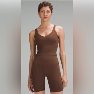 Lululemon Align Nulu Tank Top Light Support A/B Cup in Java , size 2